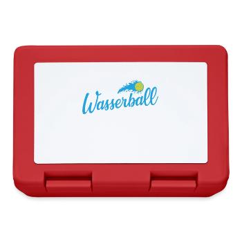 Wasserball Wasserbecken Ballsport Hobby - Brotdose - Rot - Vorne