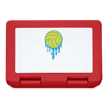 Wasserball Hobby Ballsport Wasserbecken - Brotdose - Rot - Vorne