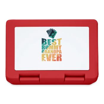 Best Rummy Grandpa ever Card Game Romme - Lunchbox - red - Front