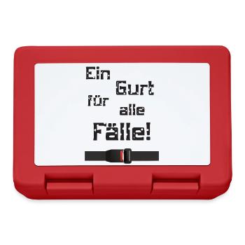 Ein Gurt für alle Fälle - Brotdose - Rot - Vorne
