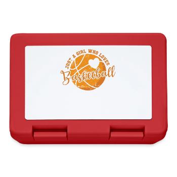 Just a Girl who loves Basketball Ballsport - Lunchbox - red - Front