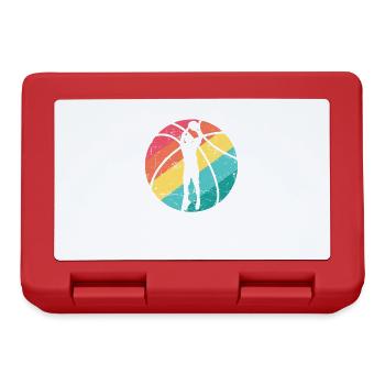 Basketball Ball Sports America Équipe des États-Unis - Boîte à goûter - rouge - Devant