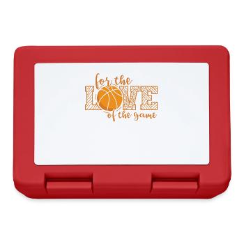 For the Love of the Game Basketball America - Lunchbox - red - Front