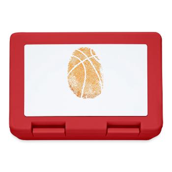 Fingerprint Basketball Ball Sports America - Lunchbox - red - Front