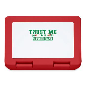 Trust Me I’m a Schafkopf Player Kartenspiel - Brotdose - Rot - Vorne