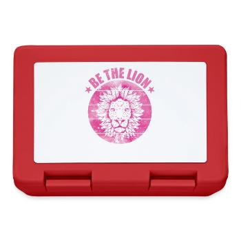 Be the Lion Africa Lion Predator King - Lunchbox - red - Front