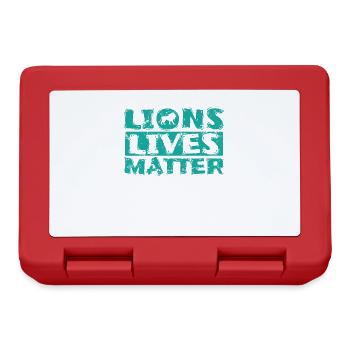 Lions Lives Matter Africa Lion Predator - Lunchbox - red - Front