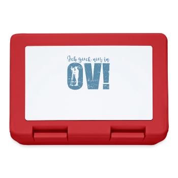 Je ne regarde que des films et des séries en OV! - Boîte à goûter - rouge - Devant