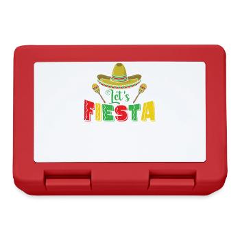 Let's Fiesta Holiday Mexico America - Lunchbox - red - Front