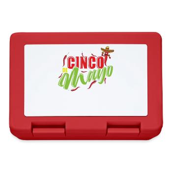Cinco de Mayo Holiday Mexico America - Lunchbox - red - Front