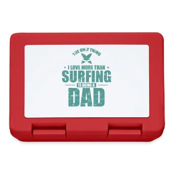 The Thing I Love more than Surfing is Being a Dad - Lunchbox - red - Front