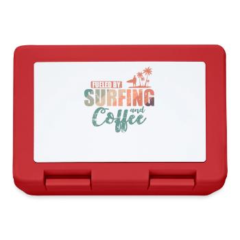 Alimenté par surf et planche de surf à café - Boîte à goûter - rouge - Devant