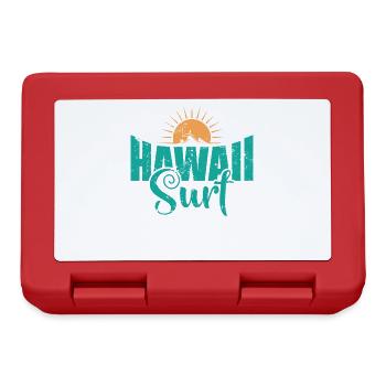 Hawaii Surf Surfing Surfboard Water Sports - Lunchbox - red - Front