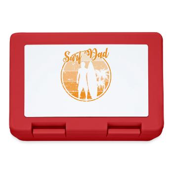 Surf Dad Surfing Surfboard Water Sports - Lunchbox - red - Front