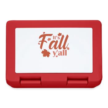 It's Fall y'all USA America Holiday - Lunchbox - red - Front