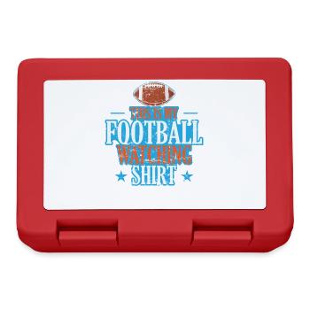 This is my Football watching Design USA - Brotdose - Rot - Vorne