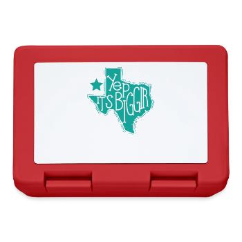Yep It's Biggir State of the USA Texas - Lunchbox - red - Front