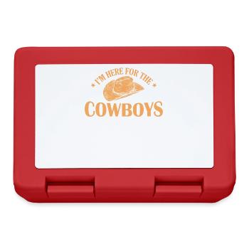 I'm here for the Cowboys State of USA Texas - Lunchbox - red - Front