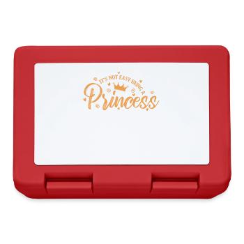 It'a not easy being a Princess girl - Lunchbox - red - Front