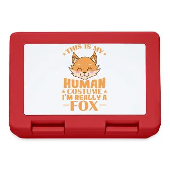 C’est mon costume humain, je suis vraiment un renard - Boîte à goûter - rouge - Devant