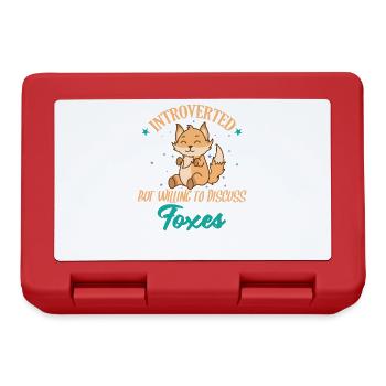 Introverti mais prêt à discuter de Fuchs - Boîte à goûter - rouge - Devant