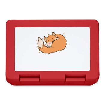 Fox rêves animal nature environnement renard roux - Boîte à goûter - rouge - Devant