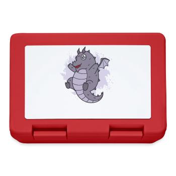 Dragon Kawaii mignon animal fantastique - Boîte à goûter - rouge - Devant