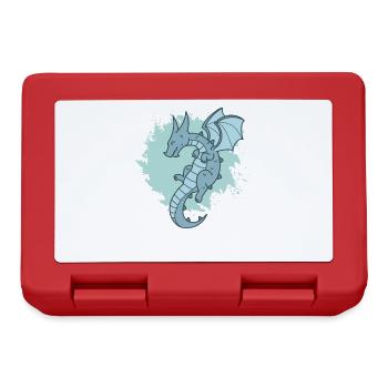Dragon in the Air Fantasy Animal Fable - Lunchbox - red - Front