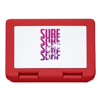 Surf Surf Surfing Sport Wind - Boîte à goûter - rouge - Devant