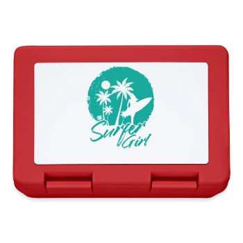 Surfer Girl Surfing Water Sports Wind - Lunchbox - red - Front
