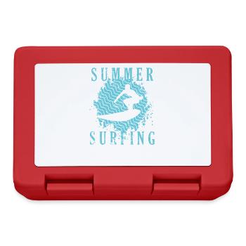 Été Surf Surf Sports nautiques - Boîte à goûter - rouge - Devant