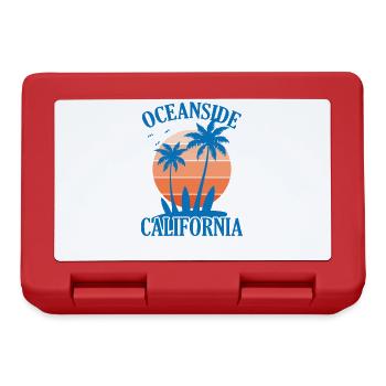 Oceanside California Surfing - Boîte à goûter - rouge - Devant