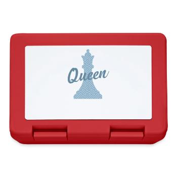 Queen Dame Schach Intelligenz Denksport Spiel - Brotdose - Rot - Vorne