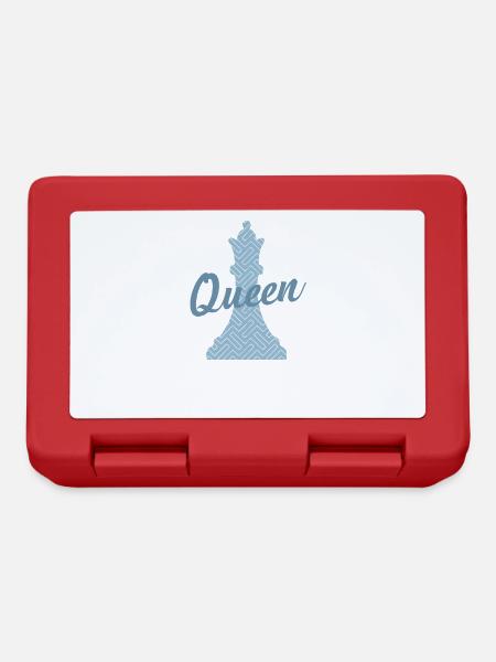 Queen Dame Schach Intelligenz Denksport Spiel - Brotdose - Rot