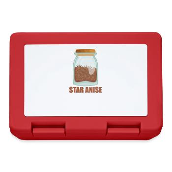 Star Anise Spice Taste Food Cooking - Lunchbox - red - Front