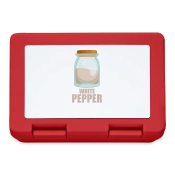 White Pepper Spice Taste Food Cooking - Lunchbox - red - Front