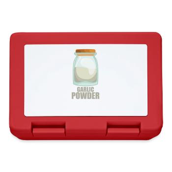 Garlic Powder Spice Taste Food Cooking - Lunchbox - red - Front