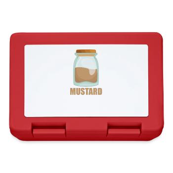 Mustard Spice Taste Food Cooking - Lunchbox - red - Front