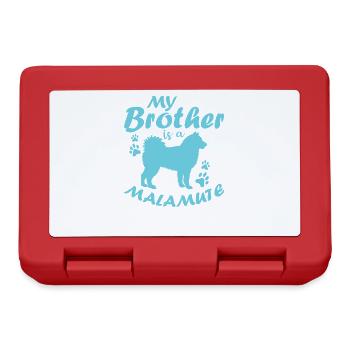 My Brother is an Alaskan Malamute Pet - Lunchbox - red - Front