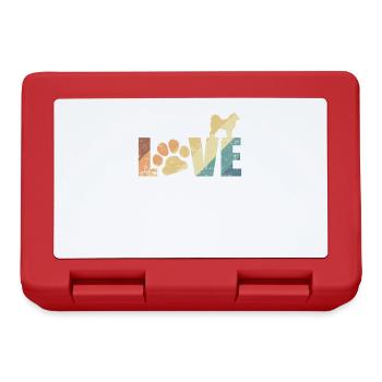 Love with Paw Alaskan Malamute Pet - Lunchbox - red - Front