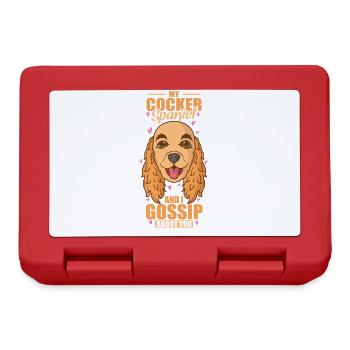 My Cockerspaniel and I Gossip about you - Brotdose - Rot - Vorne