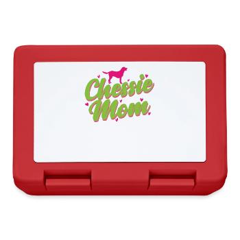 Chessie Mom Dog Chesapeake Bay Retriever - Lunchbox - red - Front