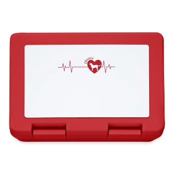 Chessie Heartbeat Line Chesapeake Bay Retriever - Lunchbox - red - Front