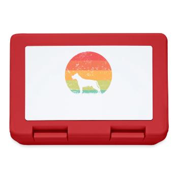 American Staffordshire Terrier Pet Dog - Lunchbox - red - Front