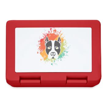 Dog American Staffordshire Terrier Pet - Lunchbox - red - Front