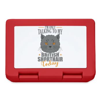 I'm only talking to my British Shorthair Today - Brotdose - Rot - Vorne