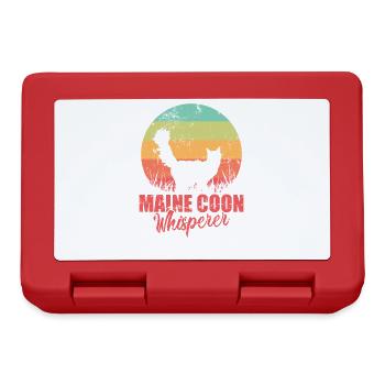 Maine Coon Whisperer Cat Pet Cat - Lunchbox - red - Front