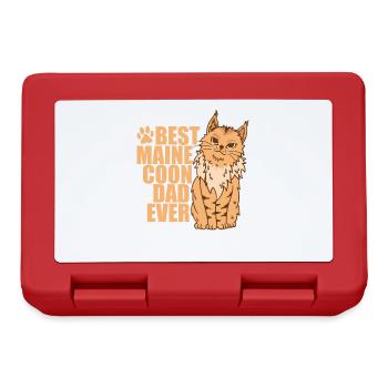 Best Maine Coon Dad Ever Cat Pet - Lunchbox - red - Front