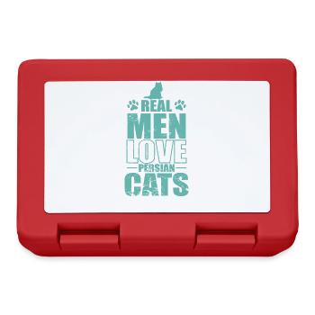 Real Men Love Persian Cats Hauskatze - Brotdose - Rot - Vorne