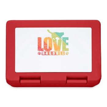 Love Ragdoll Pet Cat Breed - Lunchbox - red - Front